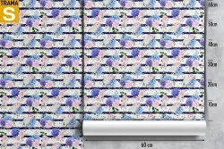 Carta da Parati Design e Stili Flora e Fauna Fiori Moderna Natura Righe e Onde