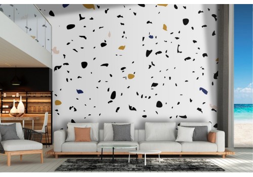 Wallpaper white surface with spots