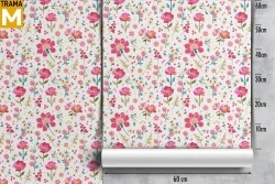 Stylized Nature Flowers Wallpaper