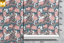 Vintage Nature Flowers Wallpaper