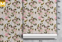 Vintage Nature Flowers Wallpaper