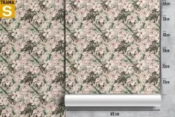 Wallpaper Flora and Fauna Design and Styles Flowers Leaves Tropical Nature