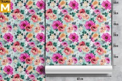 Modern Nature Flowers Wallpaper