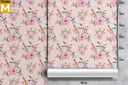 Modern Nature Flowers Wallpaper