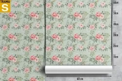 Wallpaper Design and Styles Flora and Fauna Flowers Leaves Nature Vintage