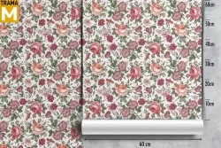 Vintage Nature Flowers Wallpaper