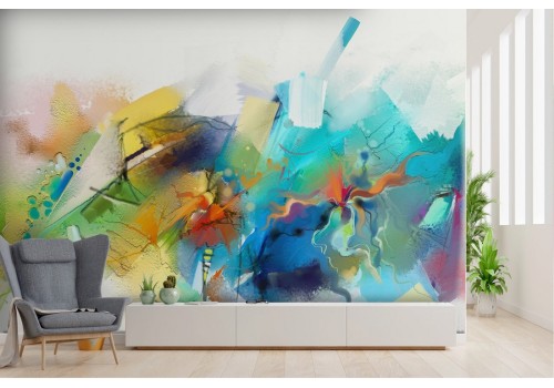 Abstract modern composition wallpaper colors