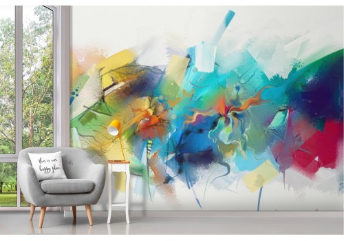 Abstract modern composition wallpaper colors 2