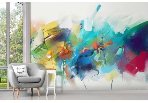 Abstract modern composition wallpaper colors 2