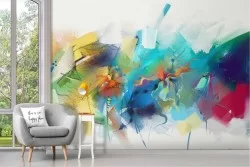 Carta da Parati colori composizione moderna astratta