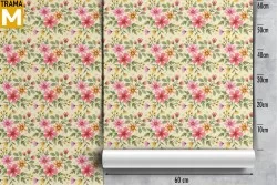 Vintage Nature Flowers Wallpaper