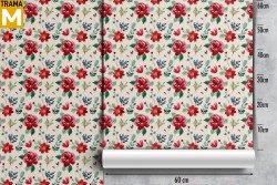 Vintage Nature Flowers Wallpaper