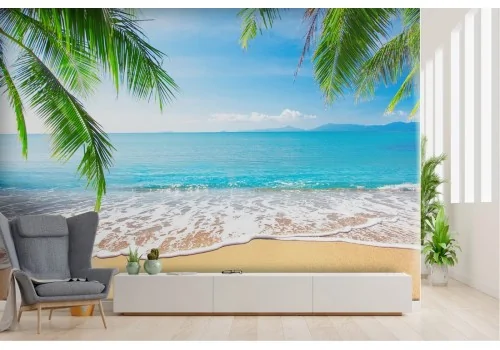 Carta da Parati paesaggio oceano spiaggia tropicale