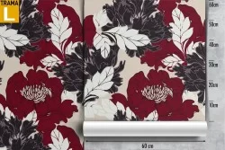 Stylized flowers wallpaper nature decoration.