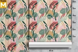 Modern Flowers Wallpaper Stylized Nature