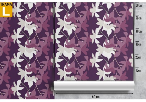 Modern nature stylized flowers wallpaper. 2