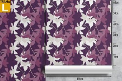Modern nature stylized flowers wallpaper.