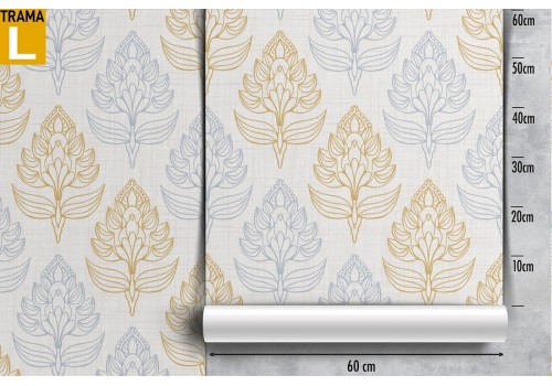 Wallpaper with stylized flowers nature pattern. 2