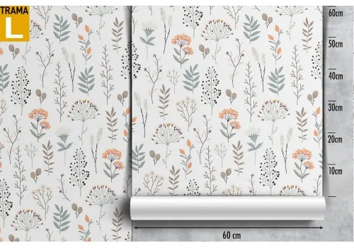 Vintage nature stylized flowers wallpaper. 2