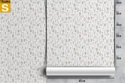 Wallpaper Design and Styles Flora and Fauna Flowers Stylized Leaves Vintage