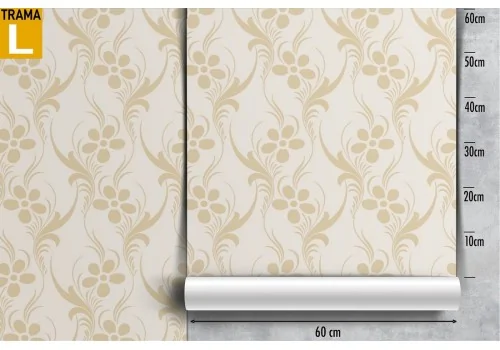 Wallpaper stylized flowers nature pattern. 2