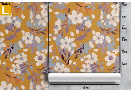 Vintage nature stylized flower wallpaper. 2