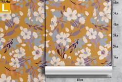 Vintage nature stylized flower wallpaper.