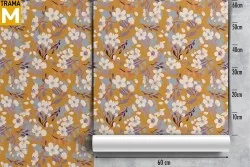 Vintage Nature Flowers Wallpaper