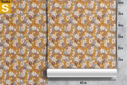 Wallpaper Design and Styles Flora and Fauna Flowers Nature Vintage