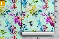 Carta da Parati fiori tropicali natura moderna.