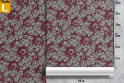 Carta da Parati fiori vintage natura pattern.