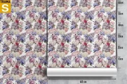 Carta da Parati Design e Stili Flora e Fauna Fiori Natura Vintage