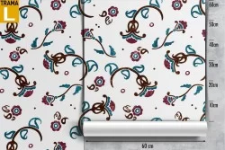 Carta da Parati fiori vintage pattern natura.