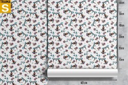 Wallpaper Design and Styles Flora and Fauna Flowers Nature Vintage