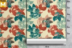 Carta da Parati Foglie Natura Astratta