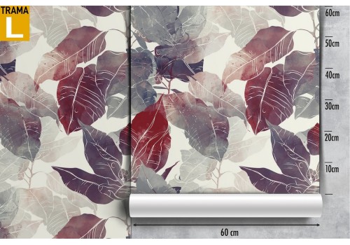 Modern abstract nature leaves wallpaper. 2