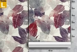 Carta da Parati foglie natura moderna astratta.