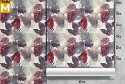 Carta da Parati Astratta Foglie Moderna Natura