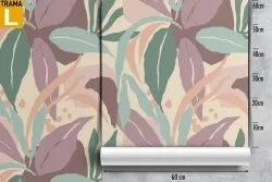 Modern nature leaves pattern wallpaper.