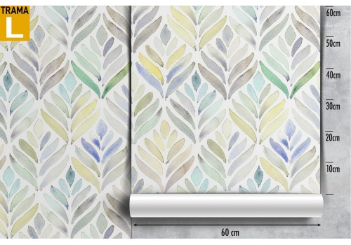 Wallpaper stylized leaves nature decoration. 2