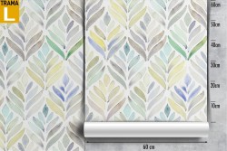 Wallpaper stylized leaves nature decoration.