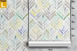 Wallpaper stylized leaves nature decoration.