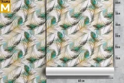 Stylized Nature Leaves Wallpaper