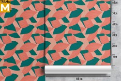 Modern Stylized Leaves Wallpaper