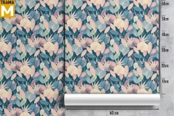 Modern Stylized Nature Leaves Wallpaper