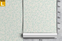 Carta da Parati foglie stilizzate natura pattern.