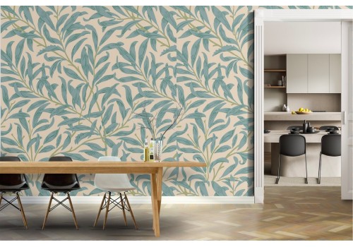 Wallpaper stylized leaves nature pattern.