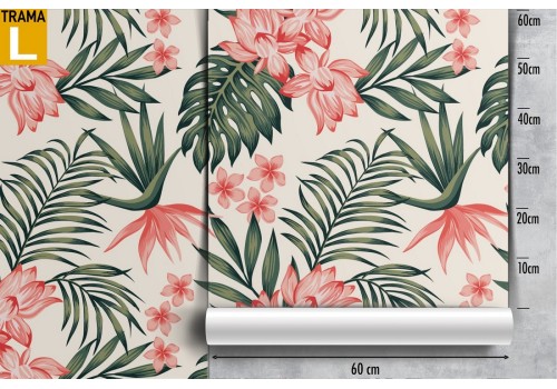 Tropical leaves wallpaper modern nature design. 2