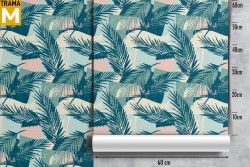 Modern Tropical Leaves Nature Wallpaper