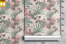 Abstract Tropical Leaves Wallpaper